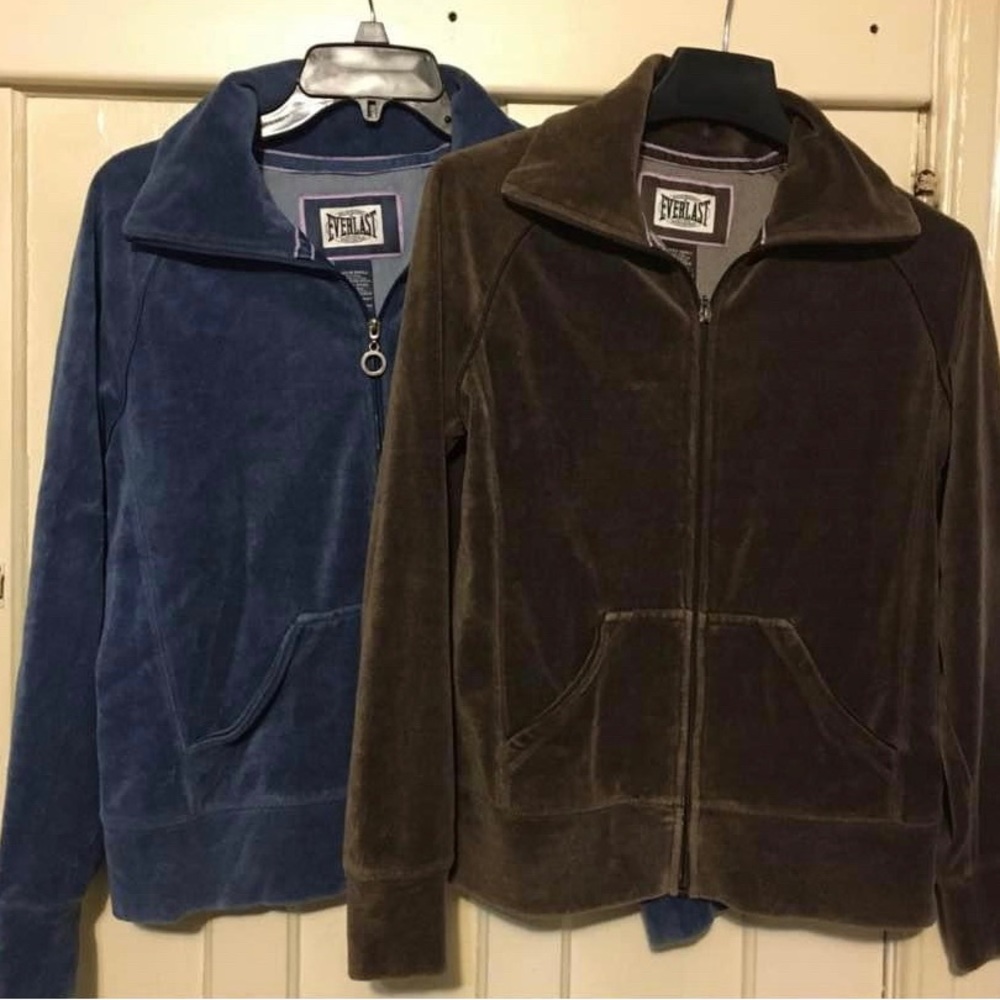 Everlast Women’s Velvet Zip Up Sweatshirts Size Small - Picture 8 of 9